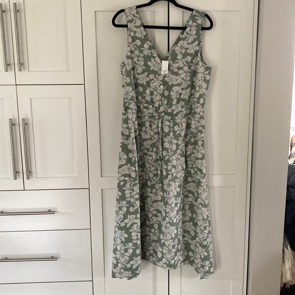 NWT Gap Sleeveless Cotton Maxi Dress - Picture 1 of 8